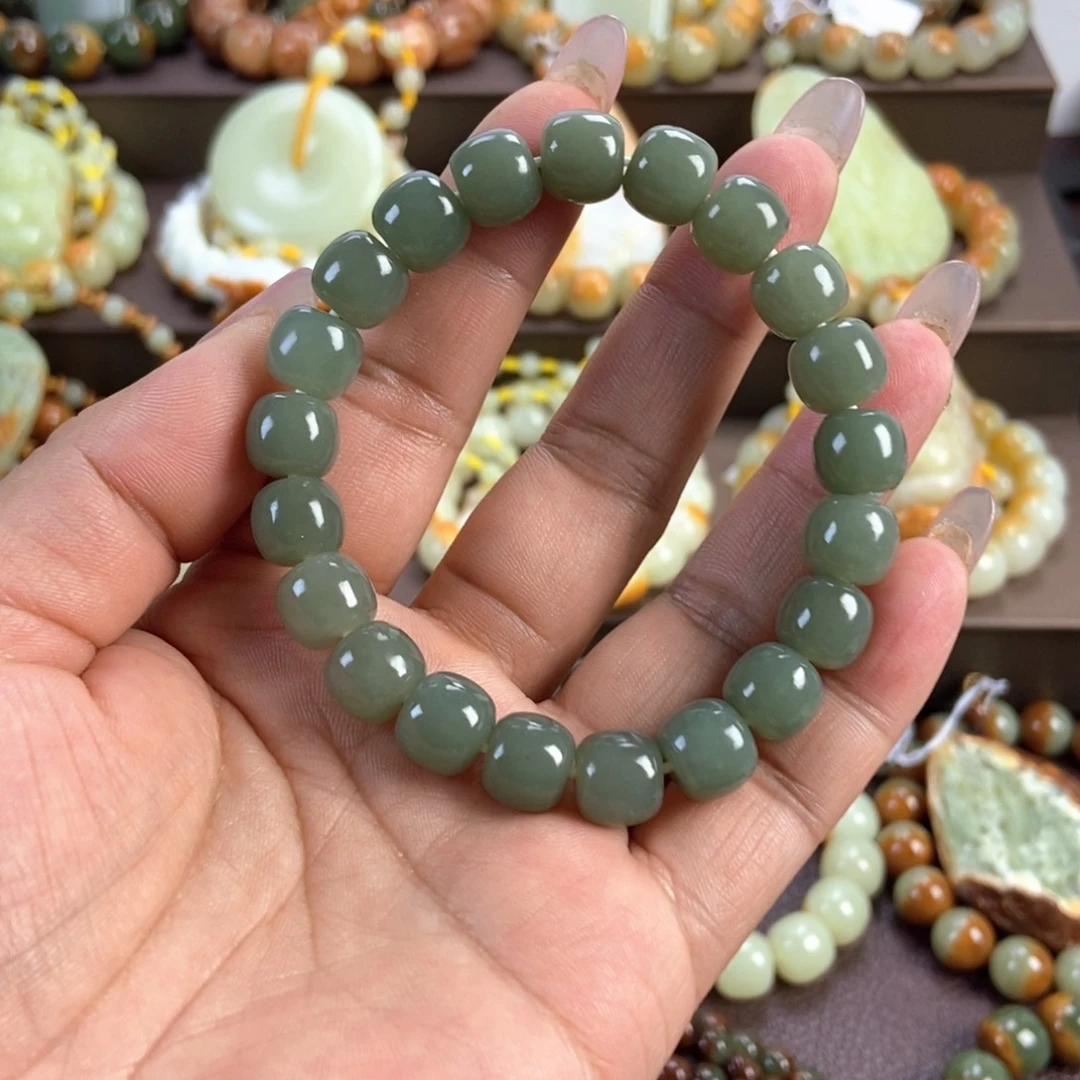 未镶嵌手串透闪石质玉