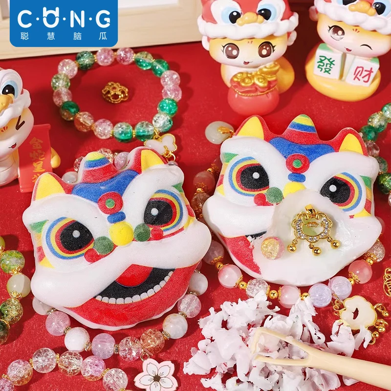 聪慧脑瓜醒狮新款挖宝肥皂女孩子diy手工减压桌面寻宝藏挖掘玩具8