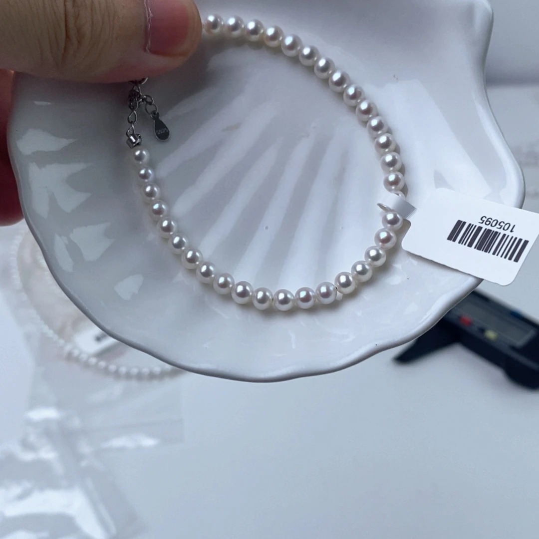 M***y淡水珍珠项链银S925镶嵌105095