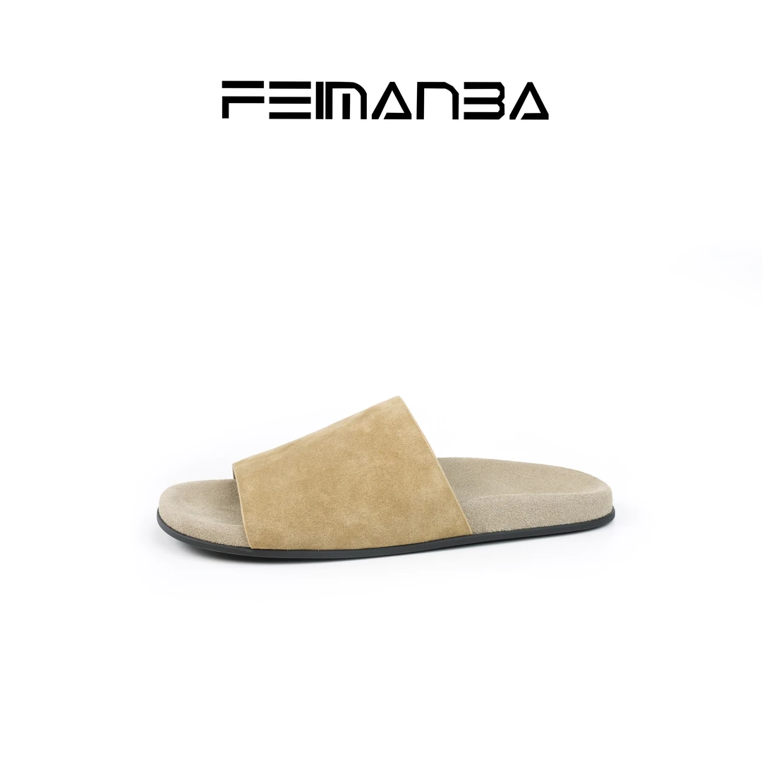 FEIMANBA 老钱风Row风极简勃肯拖鞋女