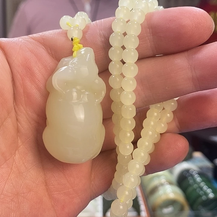 和田玉未镶嵌吊坠(赠链)晶****2