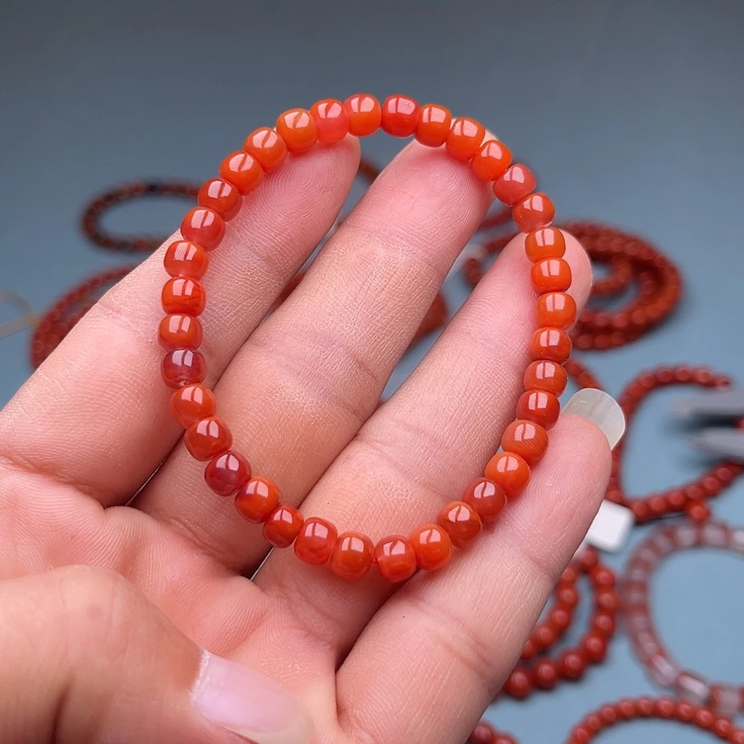 南红玛瑙未镶嵌手链老型卡6
