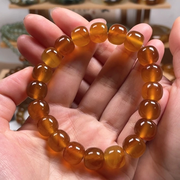 未镶嵌蛇纹石玉手链