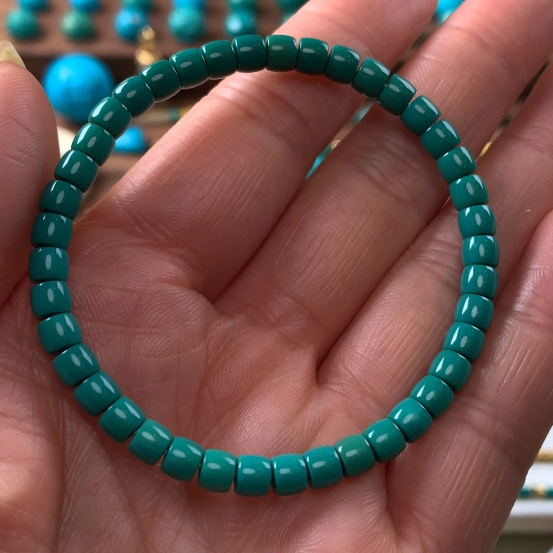 绿松石老型手串未镶嵌