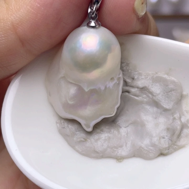 颈饰合金淡水珍珠