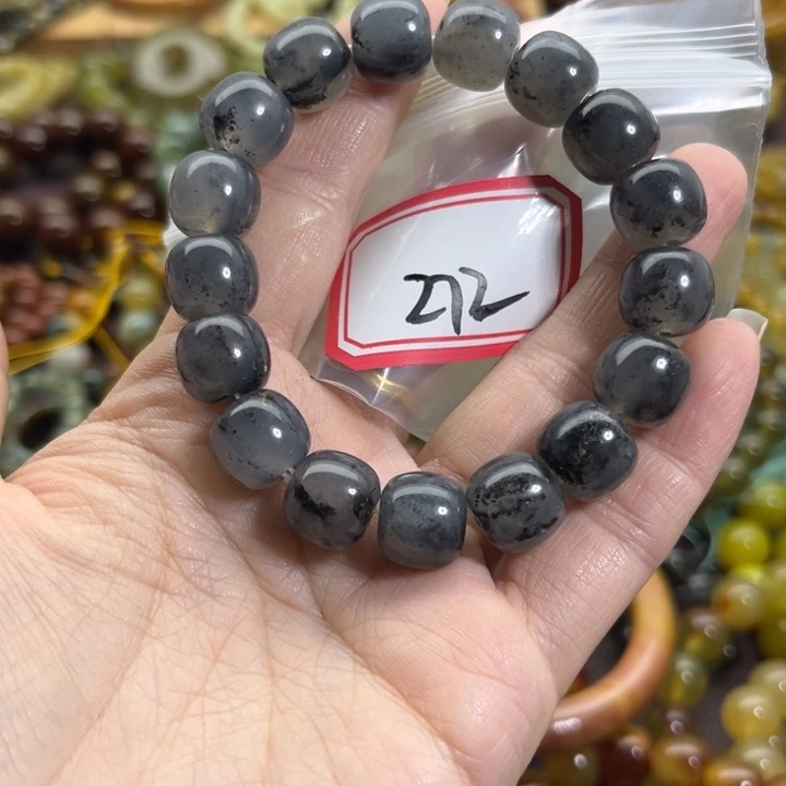 未镶嵌蛇纹石玉手链