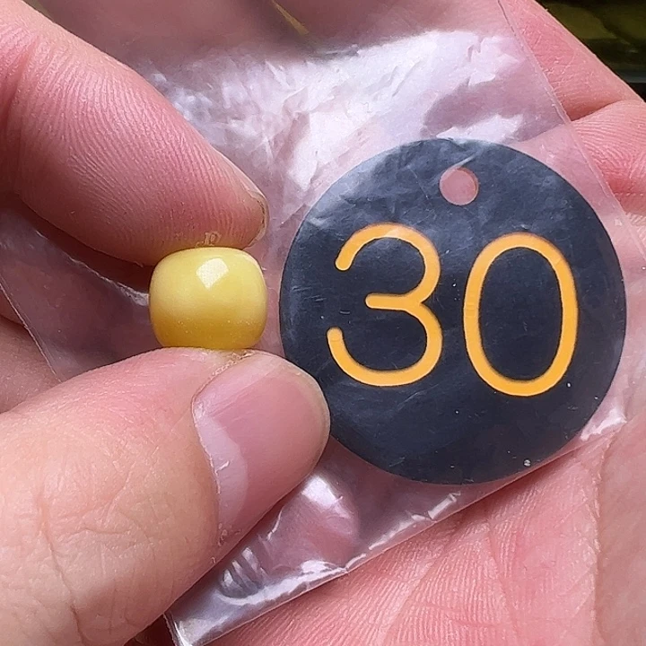 蜜蜡未镶嵌珠宝奇石11.4mm微花粉