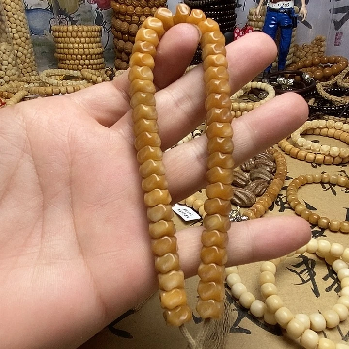 菩提根/象牙果手串龙脊菩提龙骨手持玉化料毕业级保真