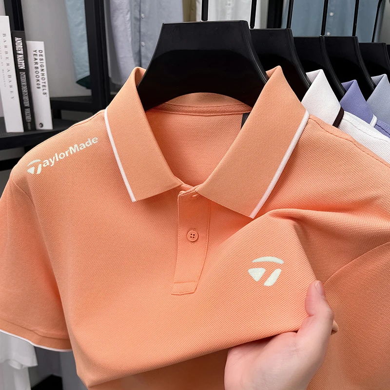 Taylormade泰勒梅高尔夫夏季新款男士男短袖t恤半袖棉体恤POLO衫