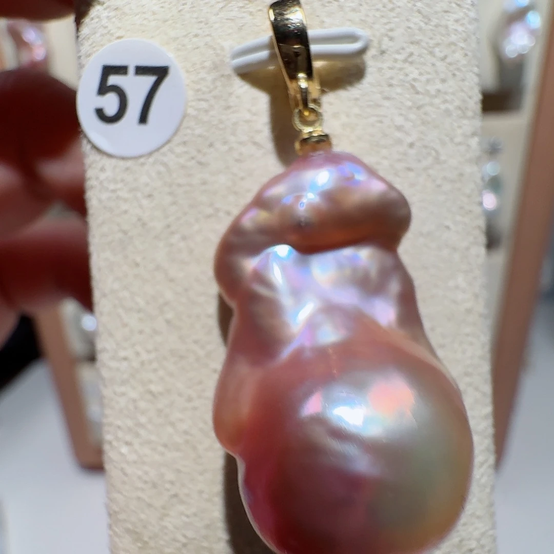 颈饰合金淡水珍珠