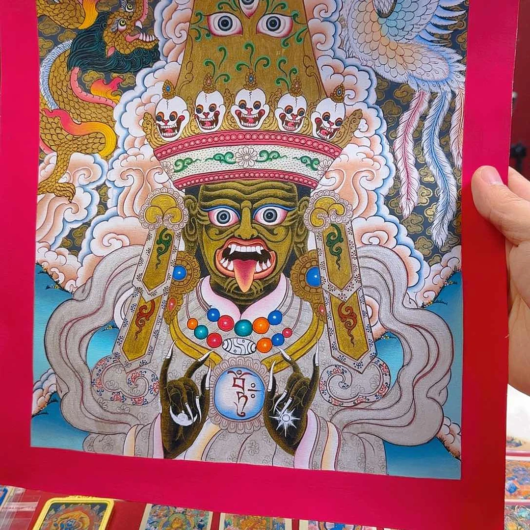 吊坠纯手绘扎基娘娘