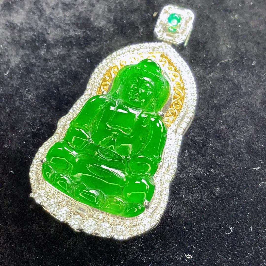 翡翠未镶嵌吊坠(不含链)