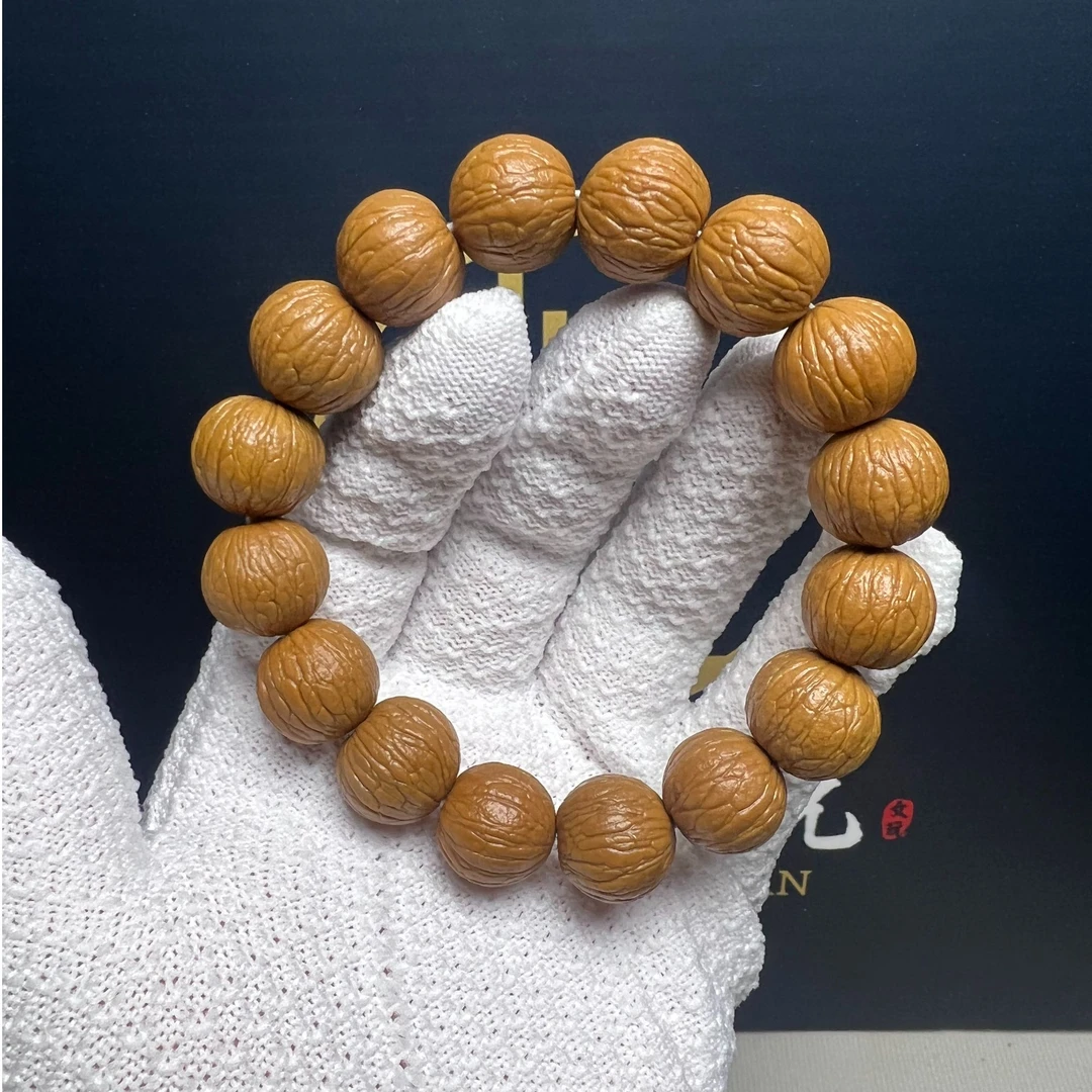 聚宝盆猴头核桃手串-已打底 精选全品无瑕-原皮原色【送盘玩工具】