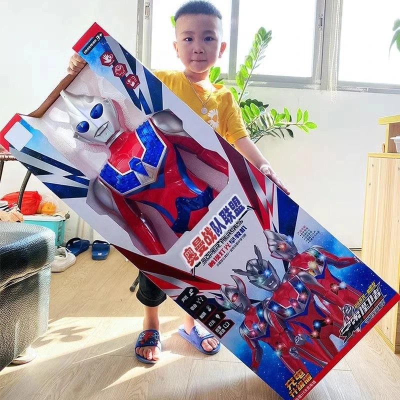 超大号迪迦玩具赛罗新款超人生日变身器公仔手办男孩礼物套装自动