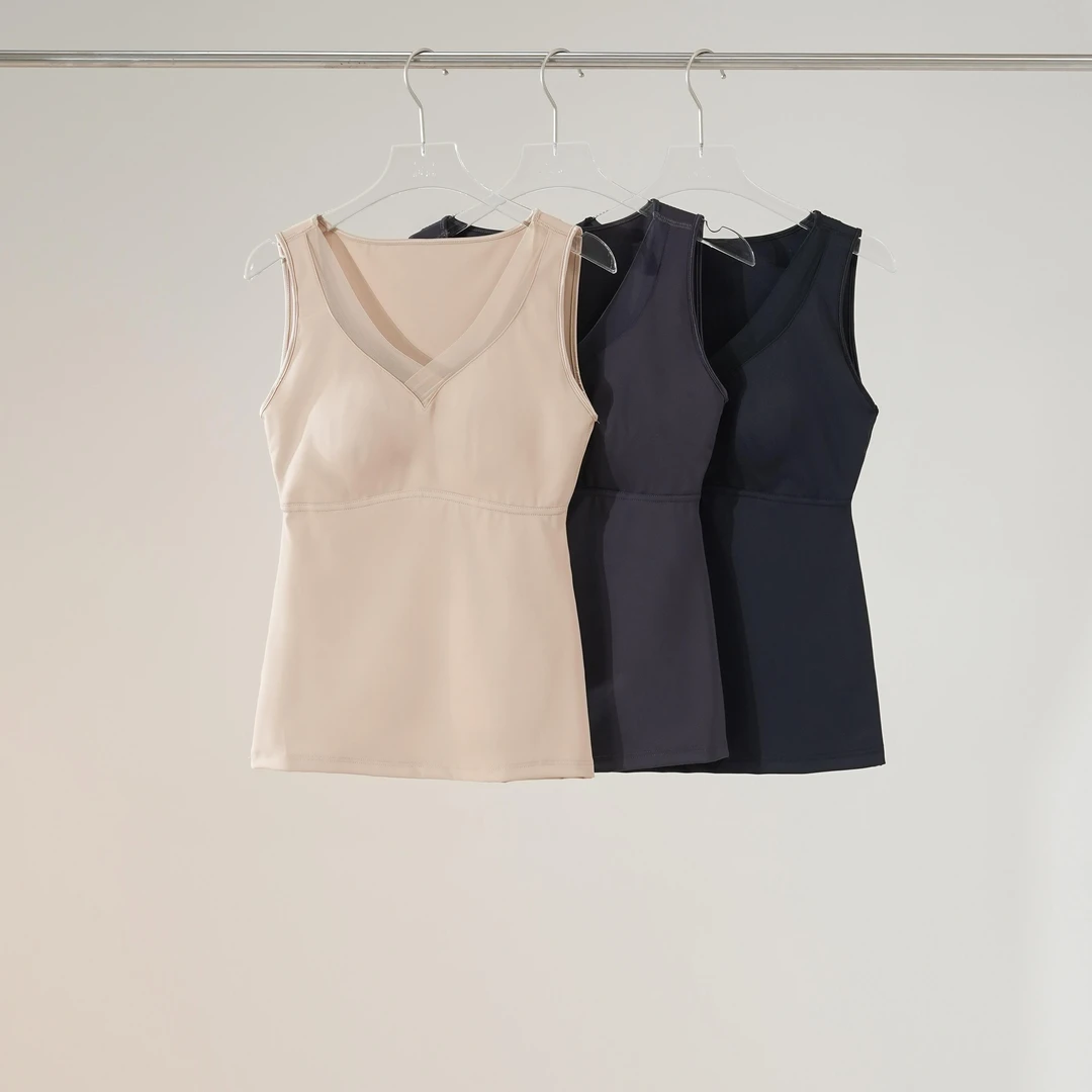 西子/【轻塑背心】修身显瘦塑型保暖杯垫一体内衣吊带背心/NYYM001