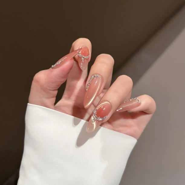 【神仙飘带】猫眼显白气质百搭简约温柔7080802 纯手工穿戴甲