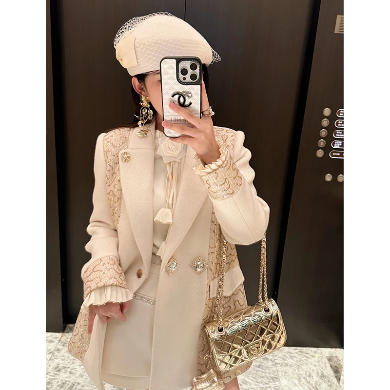 【鎏金午夜】2025春季新款气质时尚百搭显瘦小香风外套女