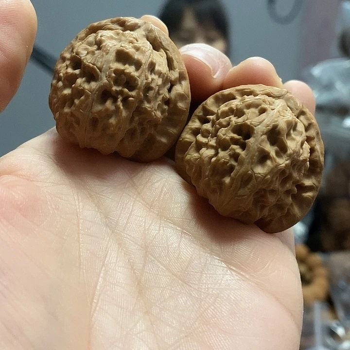 文玩核桃把件36白狮子