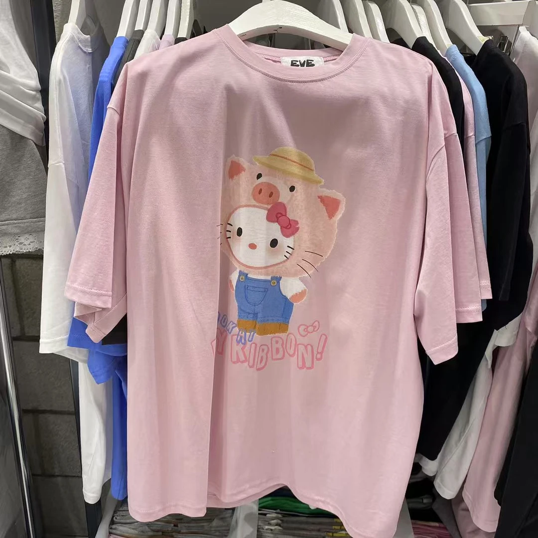 【A2在韩国】东大门EE圆领短袖女士T恤夏季百搭《NO退NO换》