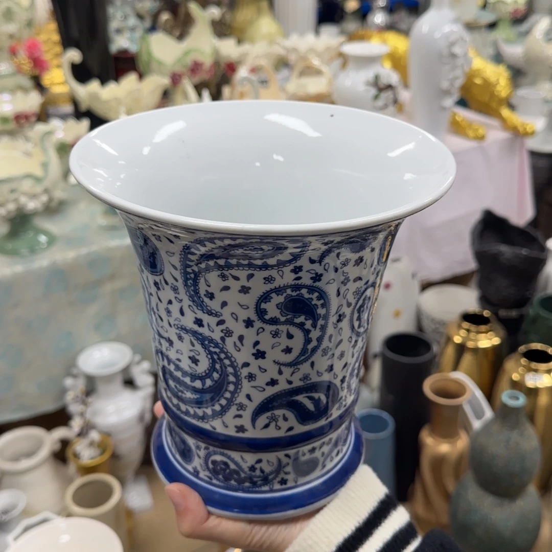 瓷片陶瓷工艺花瓶摆件