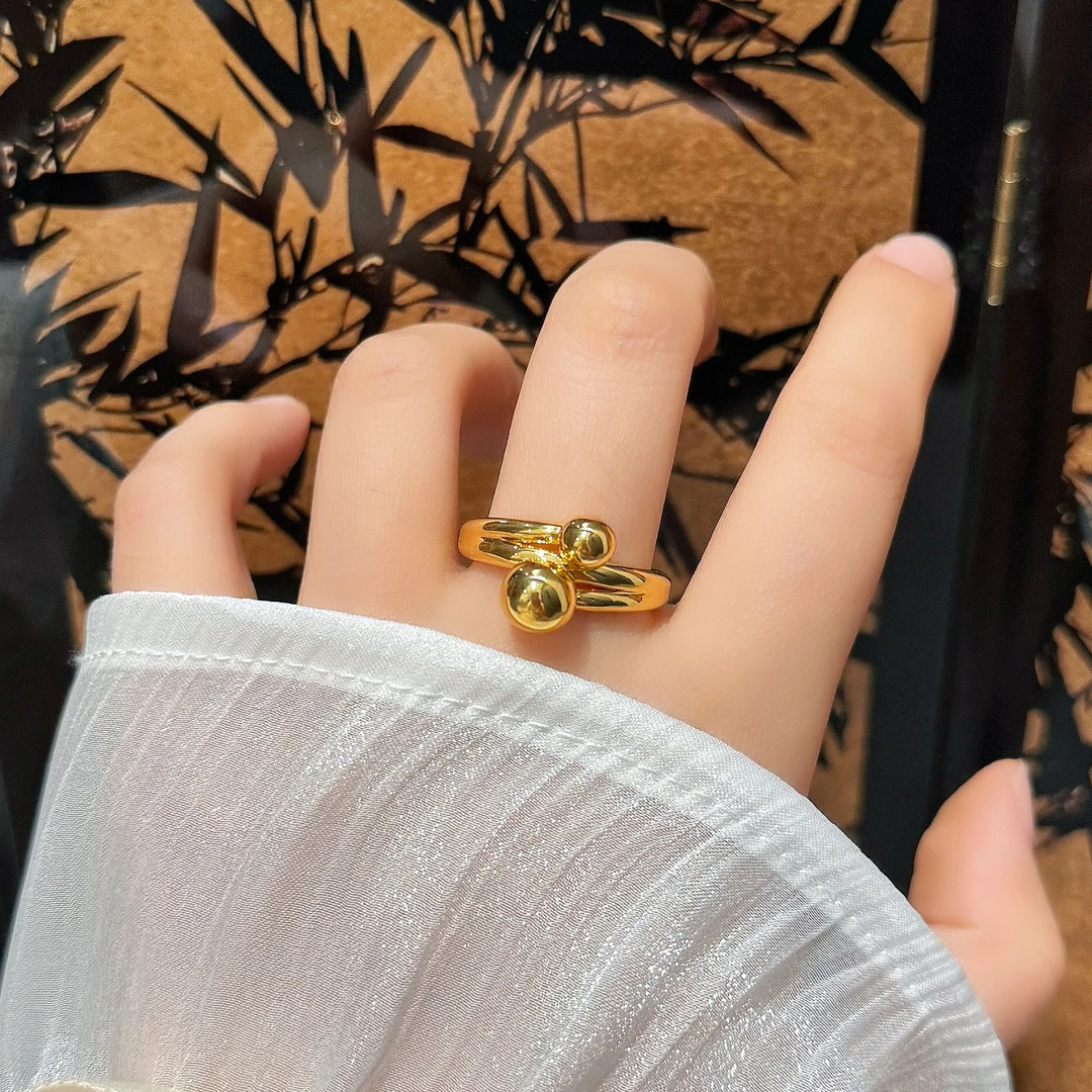 【小鹏黄金】足金999有求必应5D工艺戒指