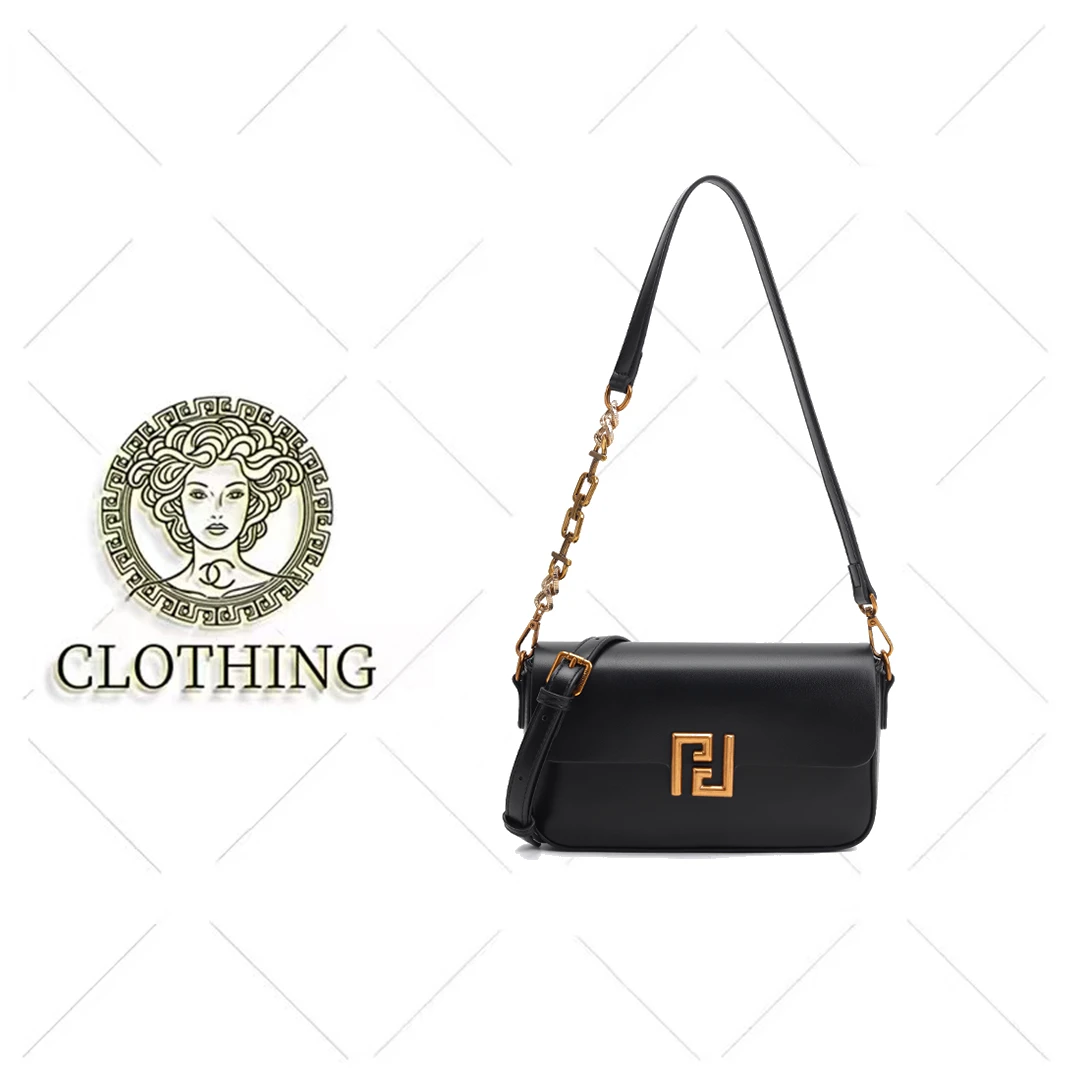 【CLOTHING/原创设计】FA小方包黑色小包腋下包拉链单肩斜跨包23172