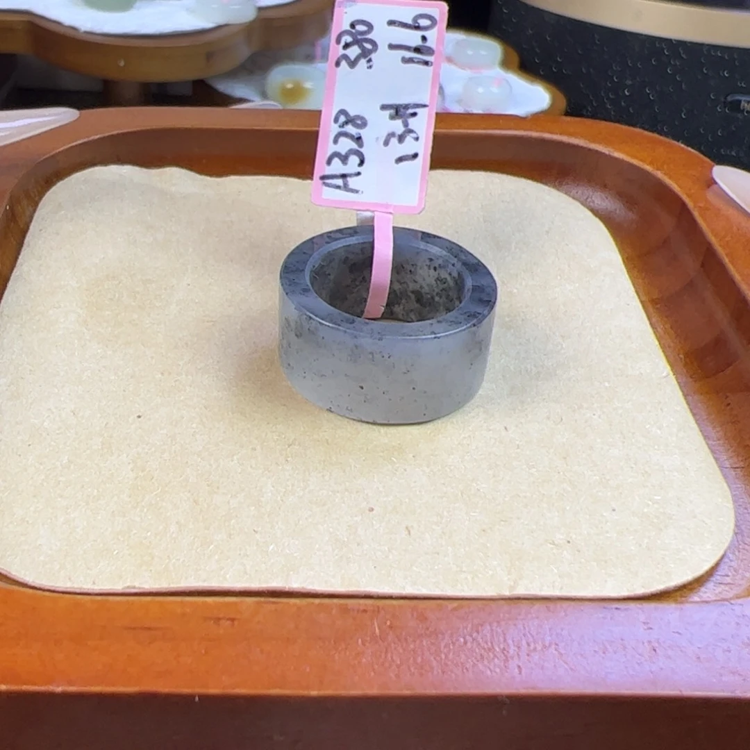 和田玉戒圈未镶嵌内径16.6
