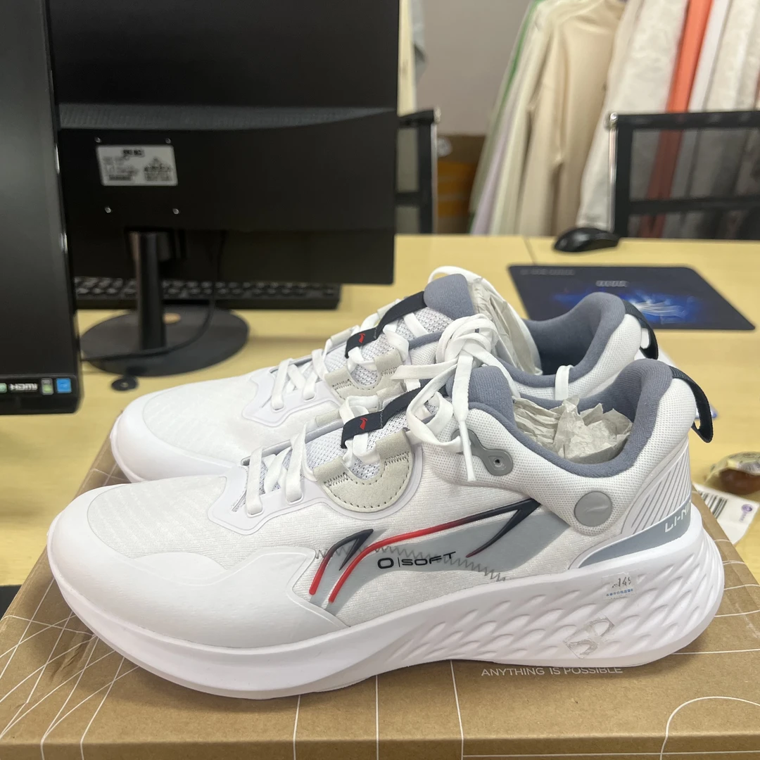 《B品以直播展示为准》鞋微脏(X801）李宁男子休闲运动鞋AGLU173-1