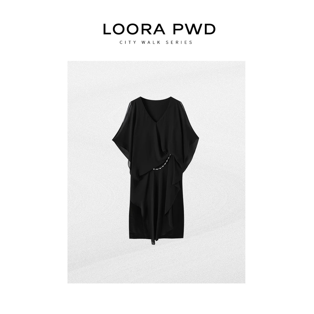 LOORAPWD/罗拉密码【鲲之梦境】夏季不规则小众连衣裙25CJBC0113N