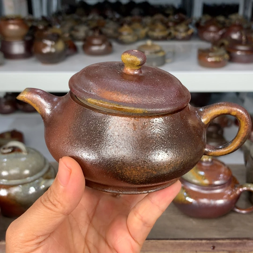 紫砂茶壶纯自然柴烧