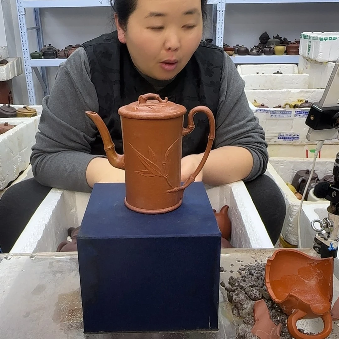 茶壶紫砂宜兴紫砂壶瑕疵处理