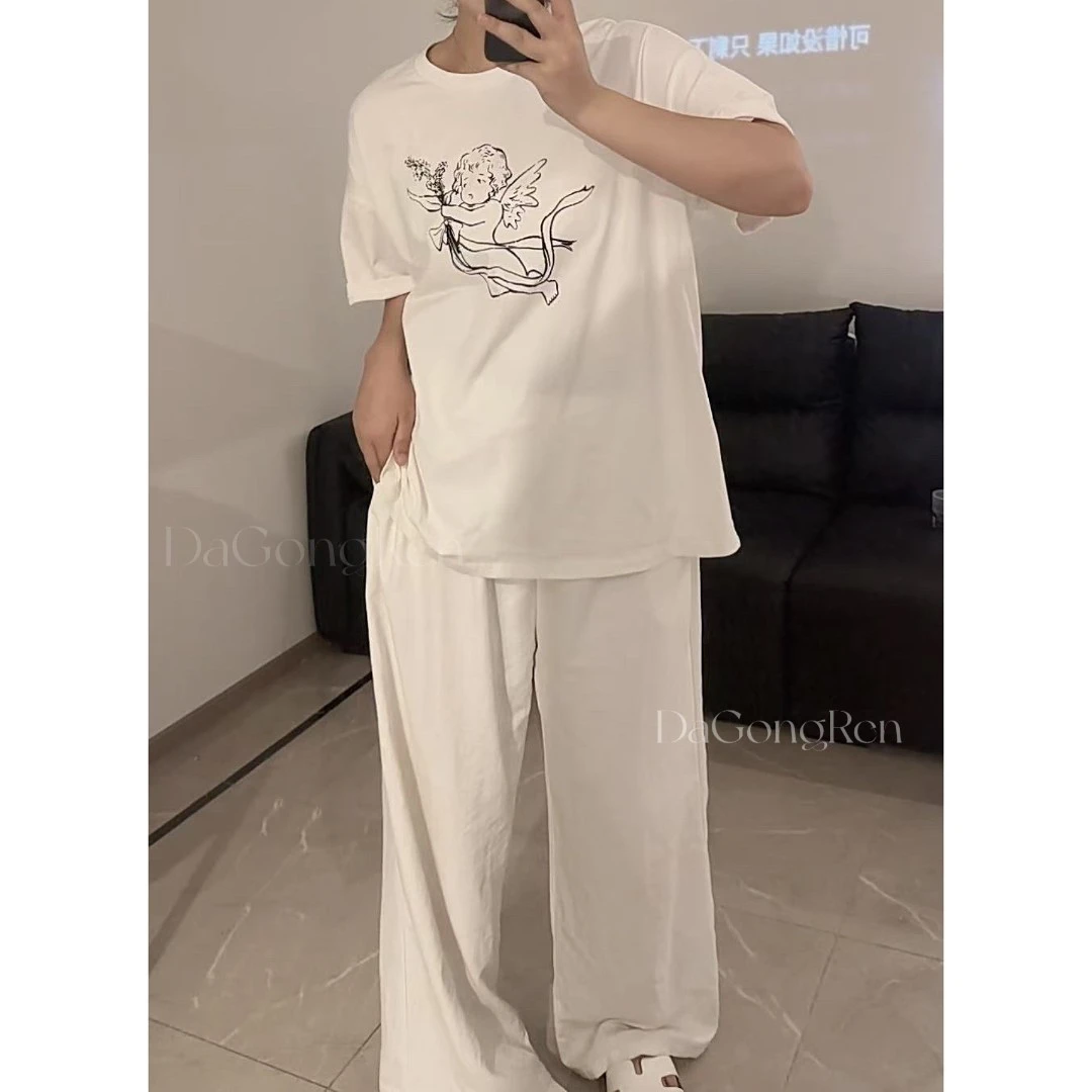 【DGR】大码微胖 “奶福福”山本简约休闲百搭垂感拉满直筒裤YY004