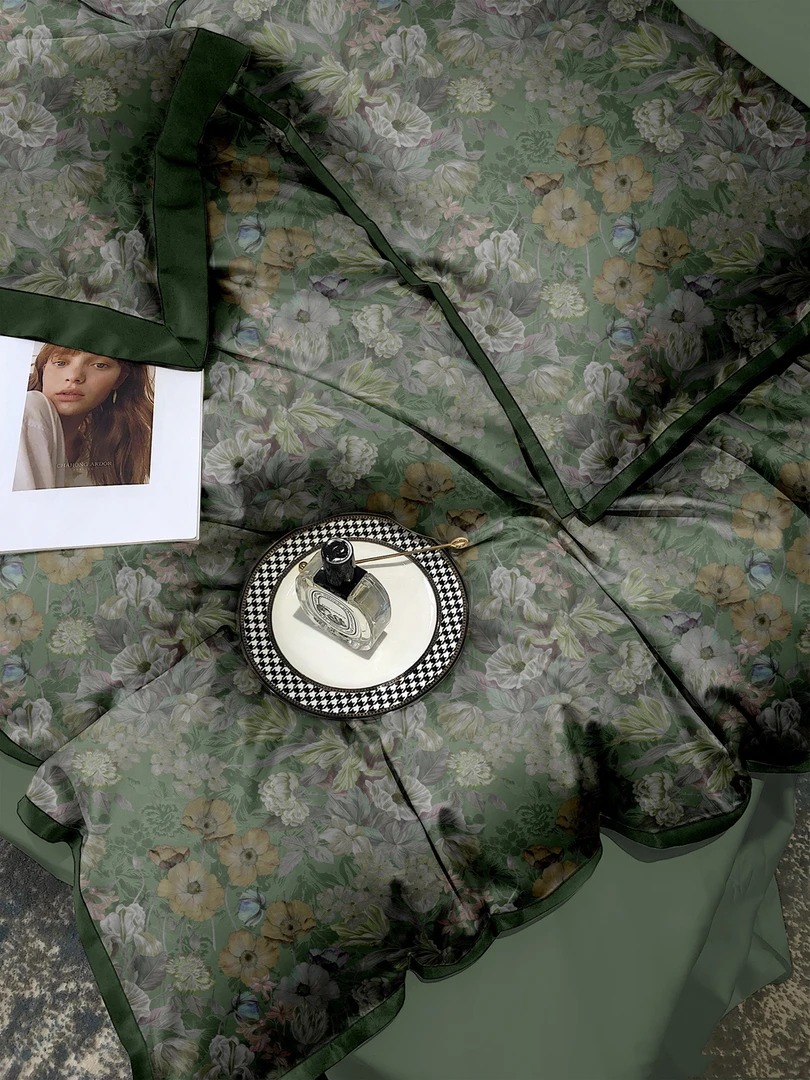 天花板玖季艾丽斯数码布料3718绿