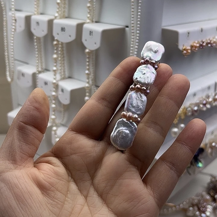 淡水珍珠未镶嵌发夹