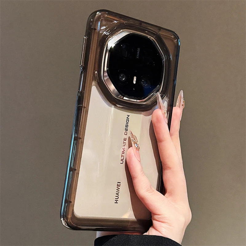 简约透黑硅胶适用于华为mate70rs非凡大师手机壳网红同款数码配件