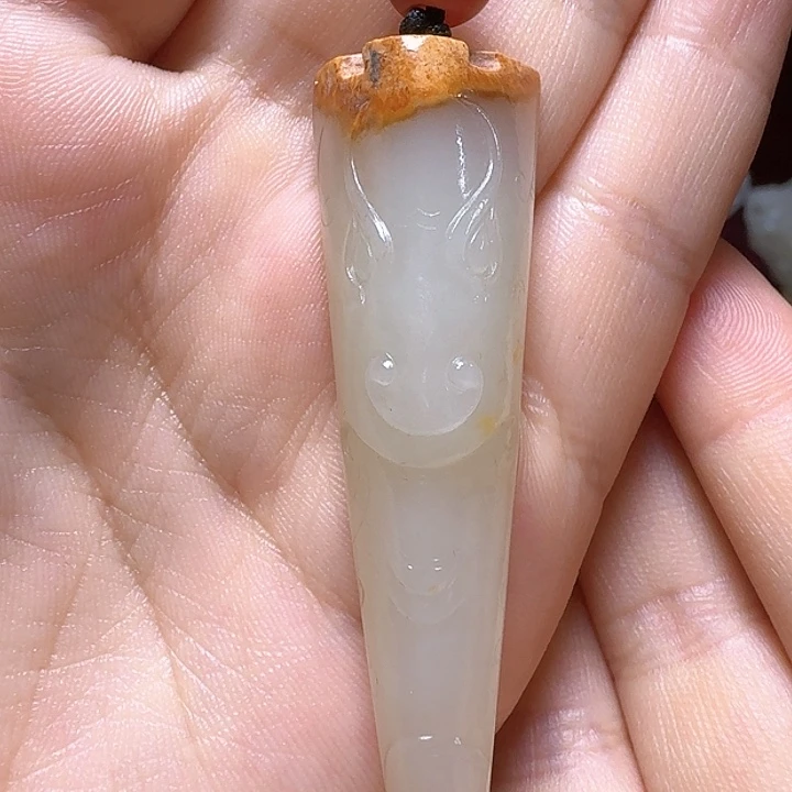 和田玉挂件未镶嵌辣****乐