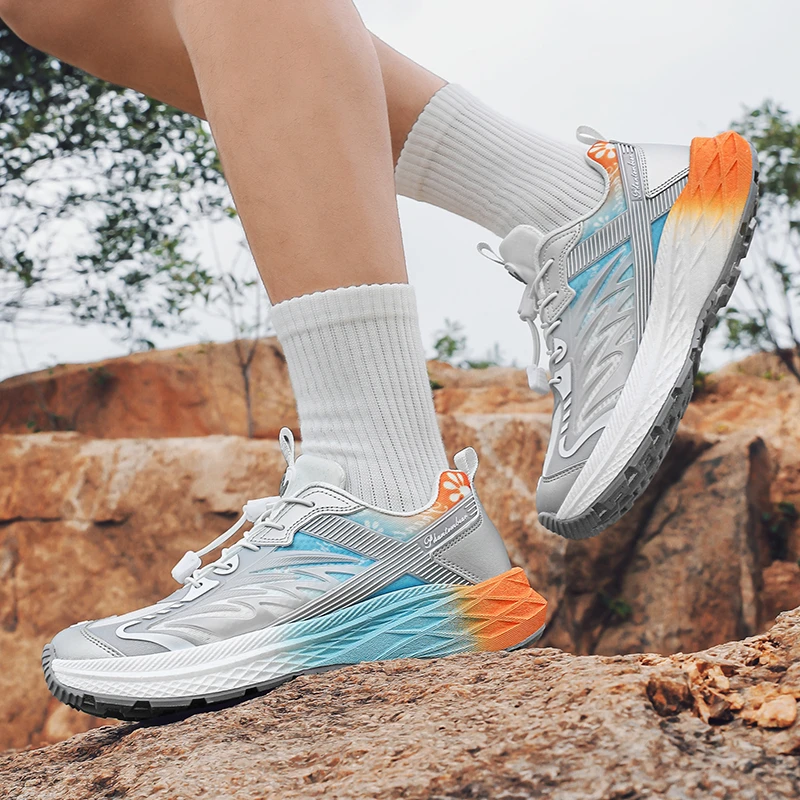 幻影熊男女同款户外登山徒步鞋轻便减震防滑耐磨运动鞋