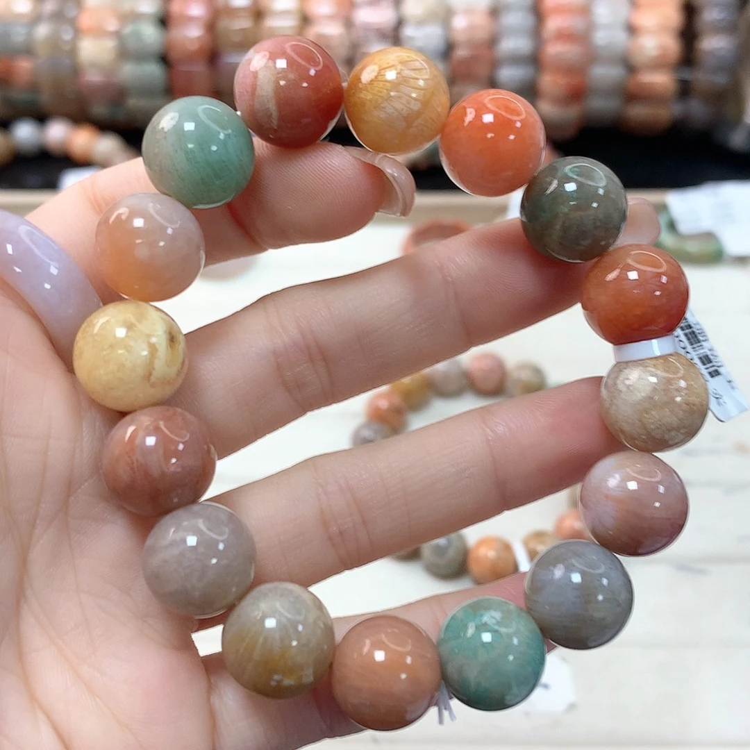 硅化珊瑚（珊瑚玉）手链未镶嵌7***j242