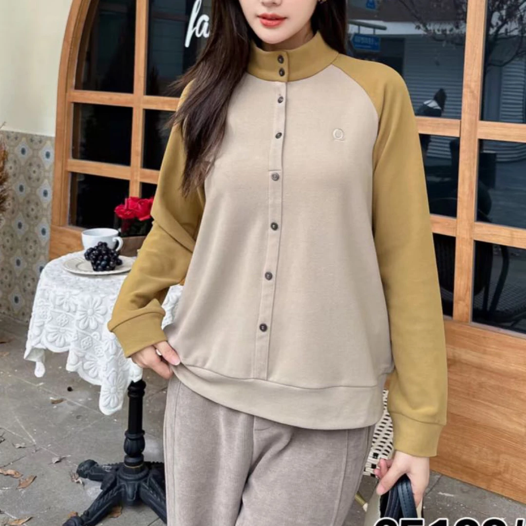 安燕姿65122 高品质面料秋款大码女装上衣