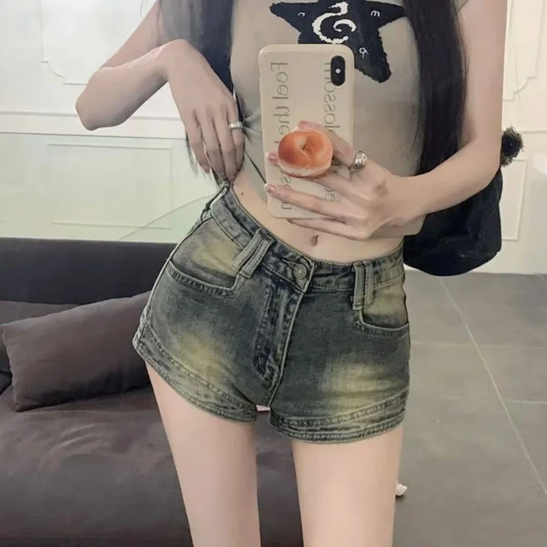 直播专属 非主图（401-500）高腰女薄款包臀裤夏季短裤牛仔裤包臀百