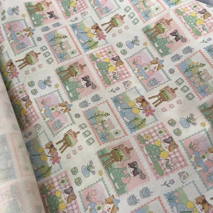 棉一米价纯棉平布1.1宽果子布艺f