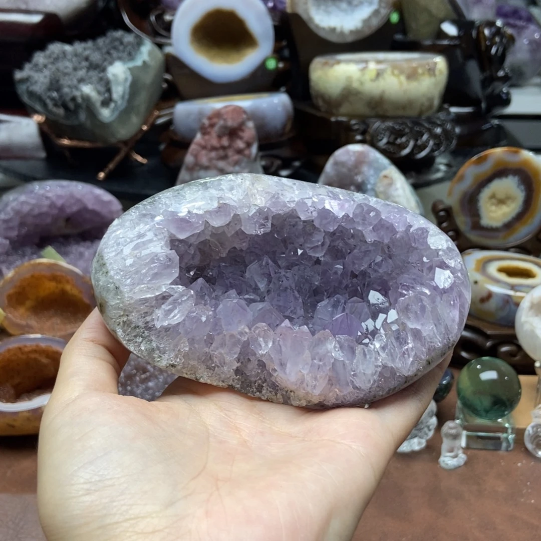 紫晶摆件未镶嵌水晶