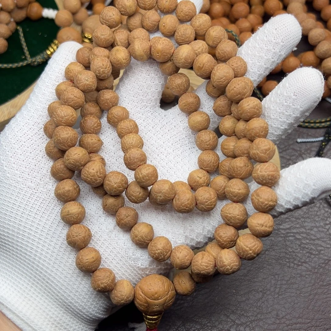 手串凤眼菩提尼泊尔凤眼菩提108脖挂同树实心10大11小