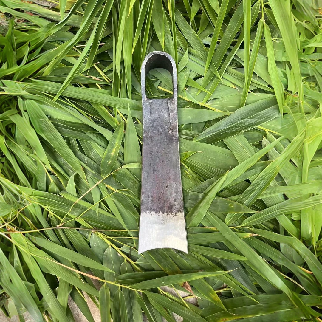 手工锻打45号钢多功能锄头挖地除草开荒松土挖笋专用农用工具大号