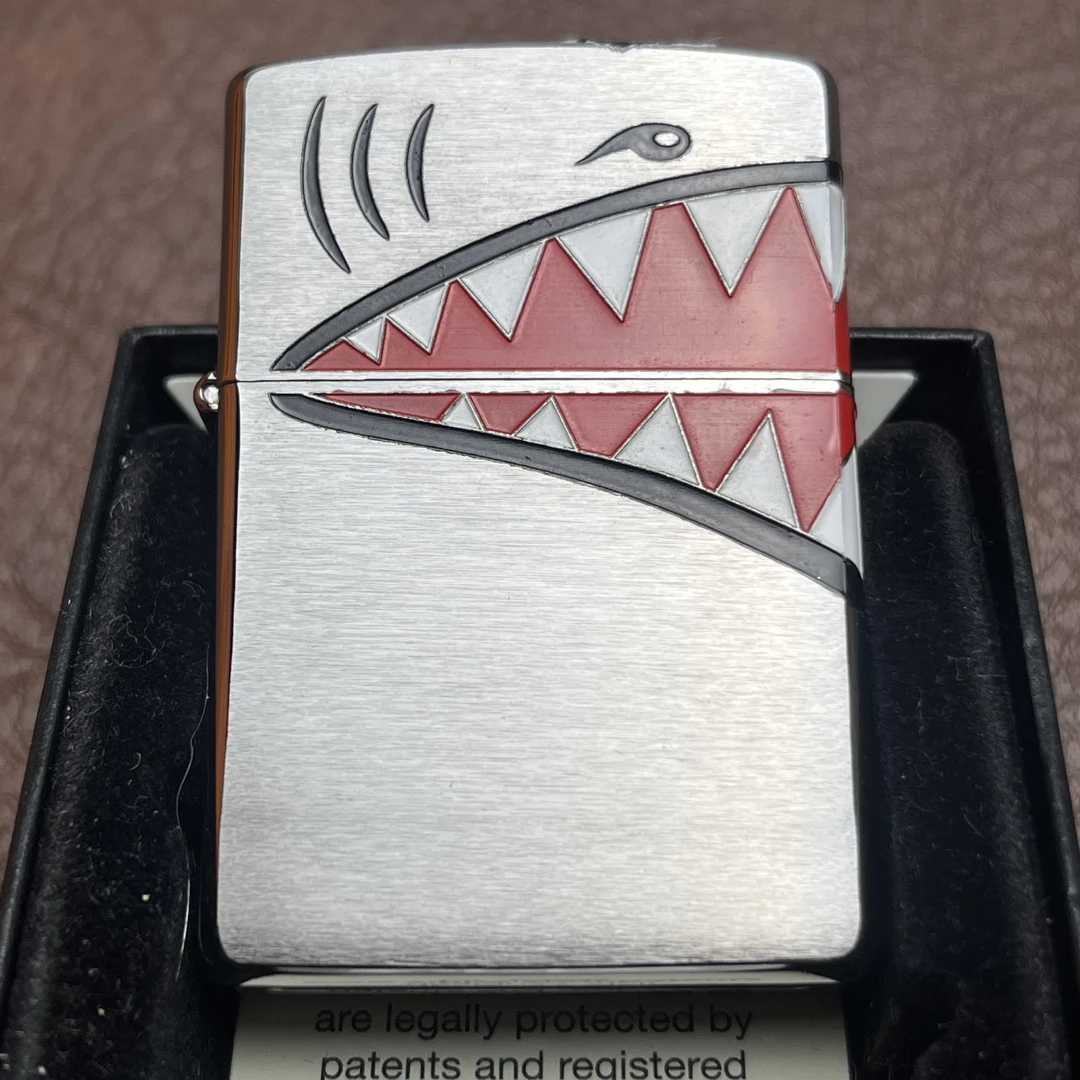 Zippo打火机磨砂X战警鲨鱼嘴DY9902CY