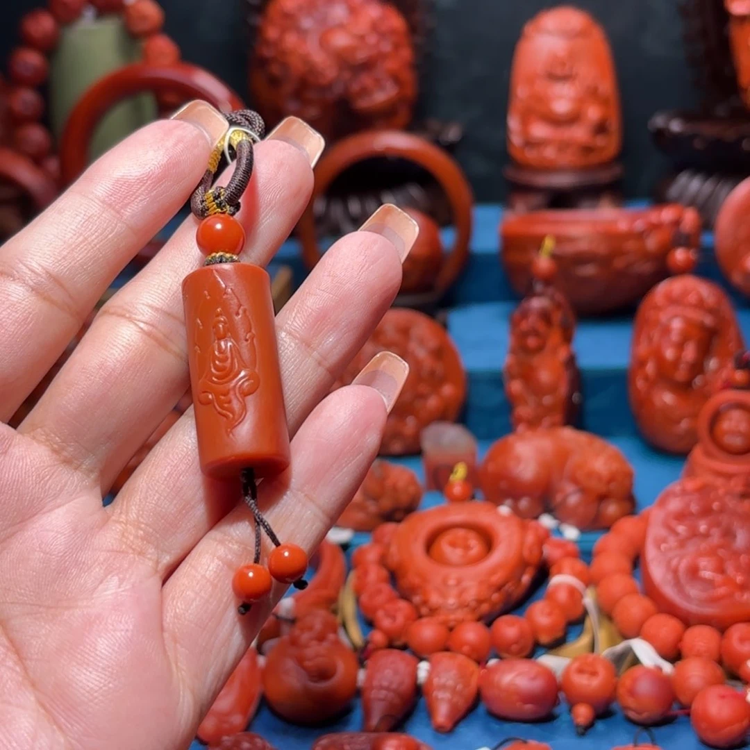 未镶嵌雕刻南红玛瑙