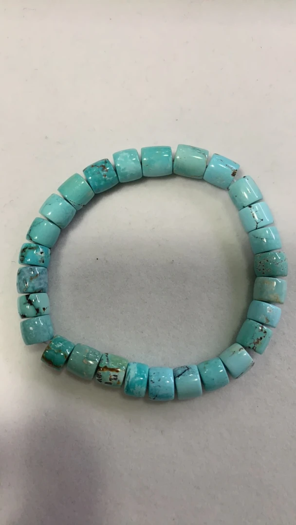 天然原矿绿松石单圈