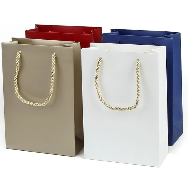 高档铜板纸珠宝首饰包装袋手提袋轻巧便携时尚创意