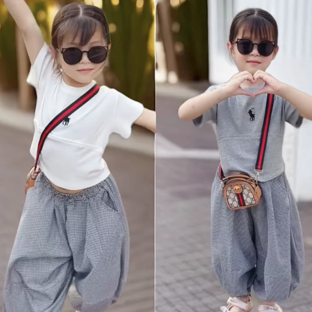 儿童套装上衣短袖裤子