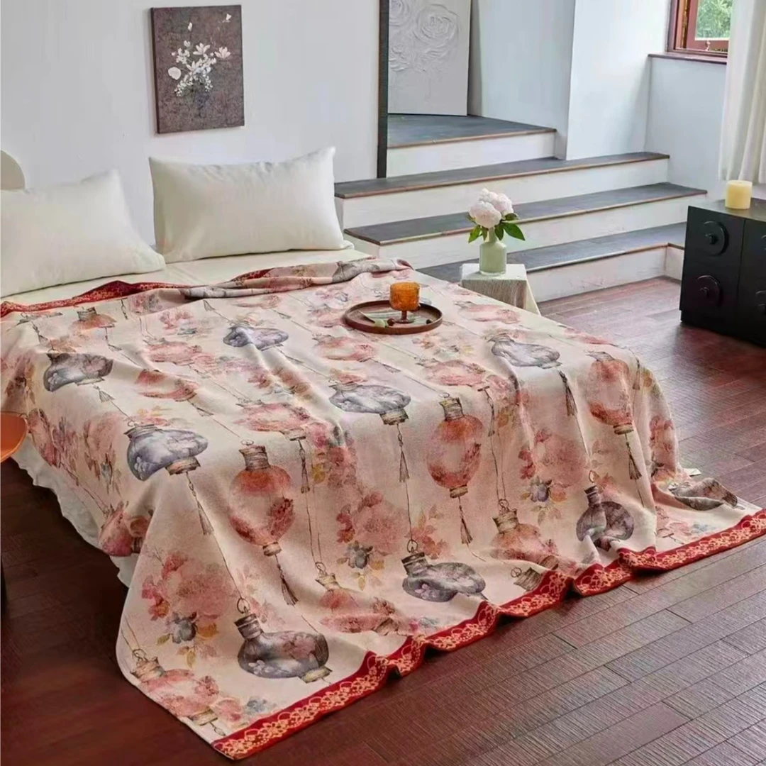 【原装正品 弗罗伦萨】国医研究人参理疗毯--200*230cm 灯影花韵